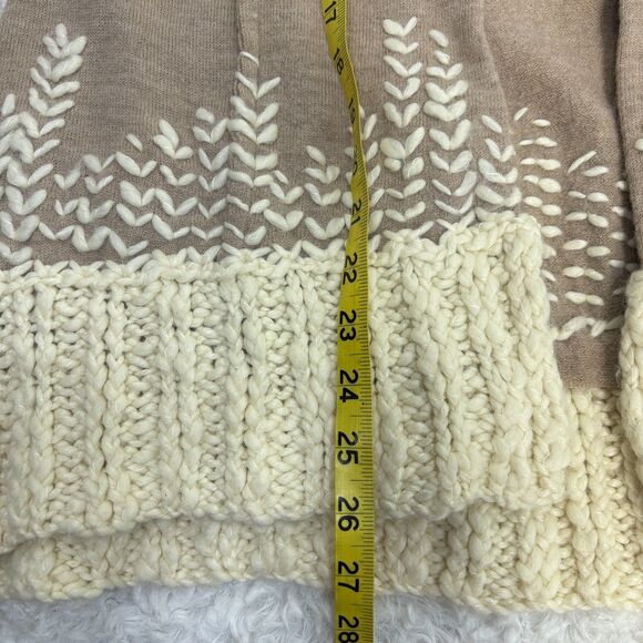 Anthropologie TABITHA Women’s 100% Wool Rising Snowdrop Cardigan Sweater SMALL - Picture 5 of 5